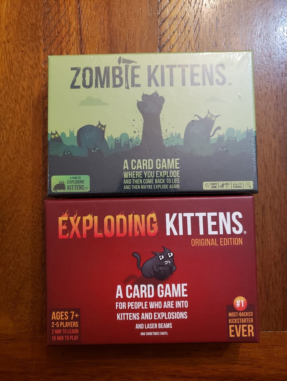 Zombie Kittens & Exploding Kittens Card Game Bundle